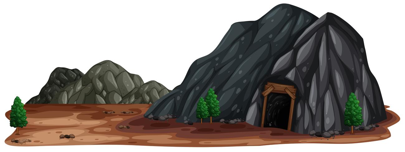 A Mine Stone in Nature vector