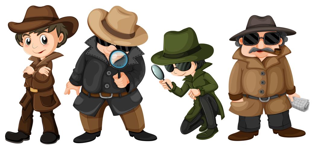 detectives vector