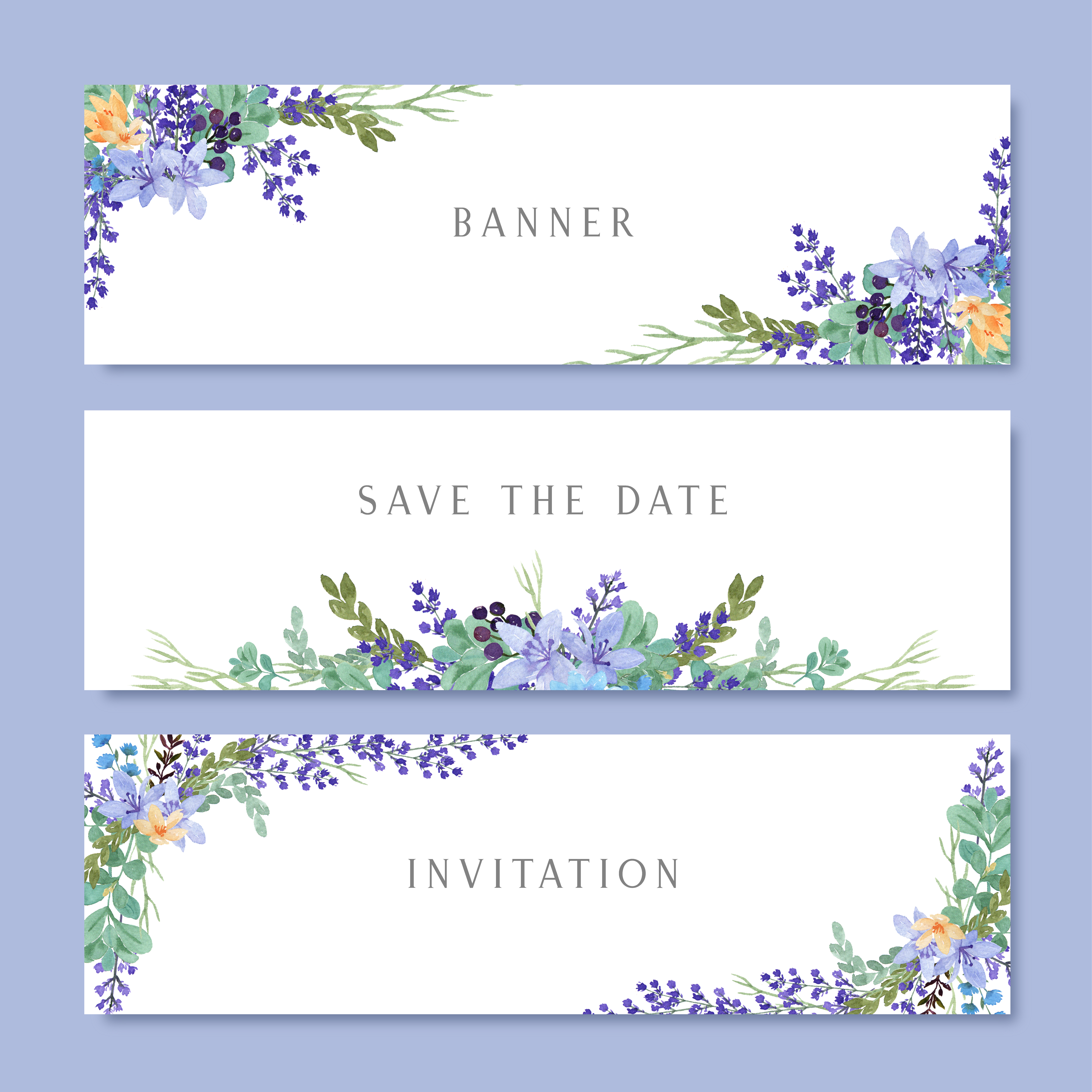 watercolor flowers with text banner lush flowers