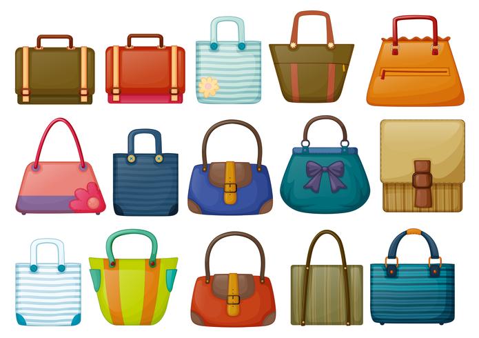 Diferentes diseños de bolsas vector