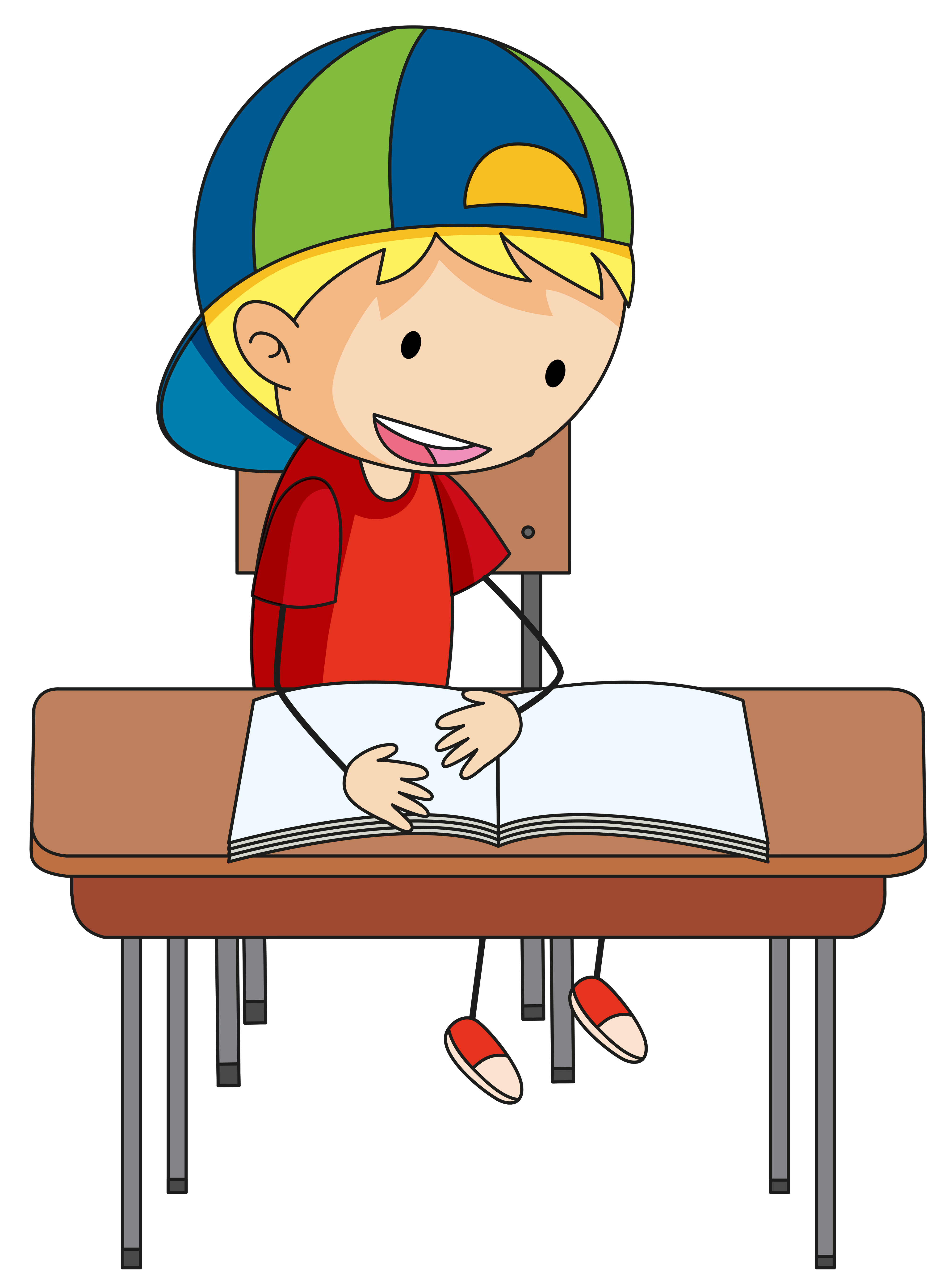 A doodle boy reading book - Download Free Vectors, Clipart ...
