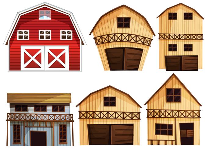 Barns set vector