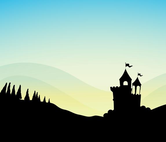 Silhouette Castle vector