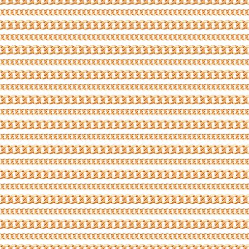 Seamless pattern of Gold chain lines on white background. Vector illustration