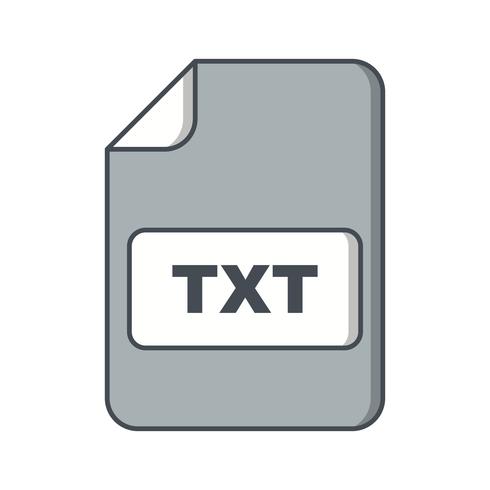 icono de vector txt