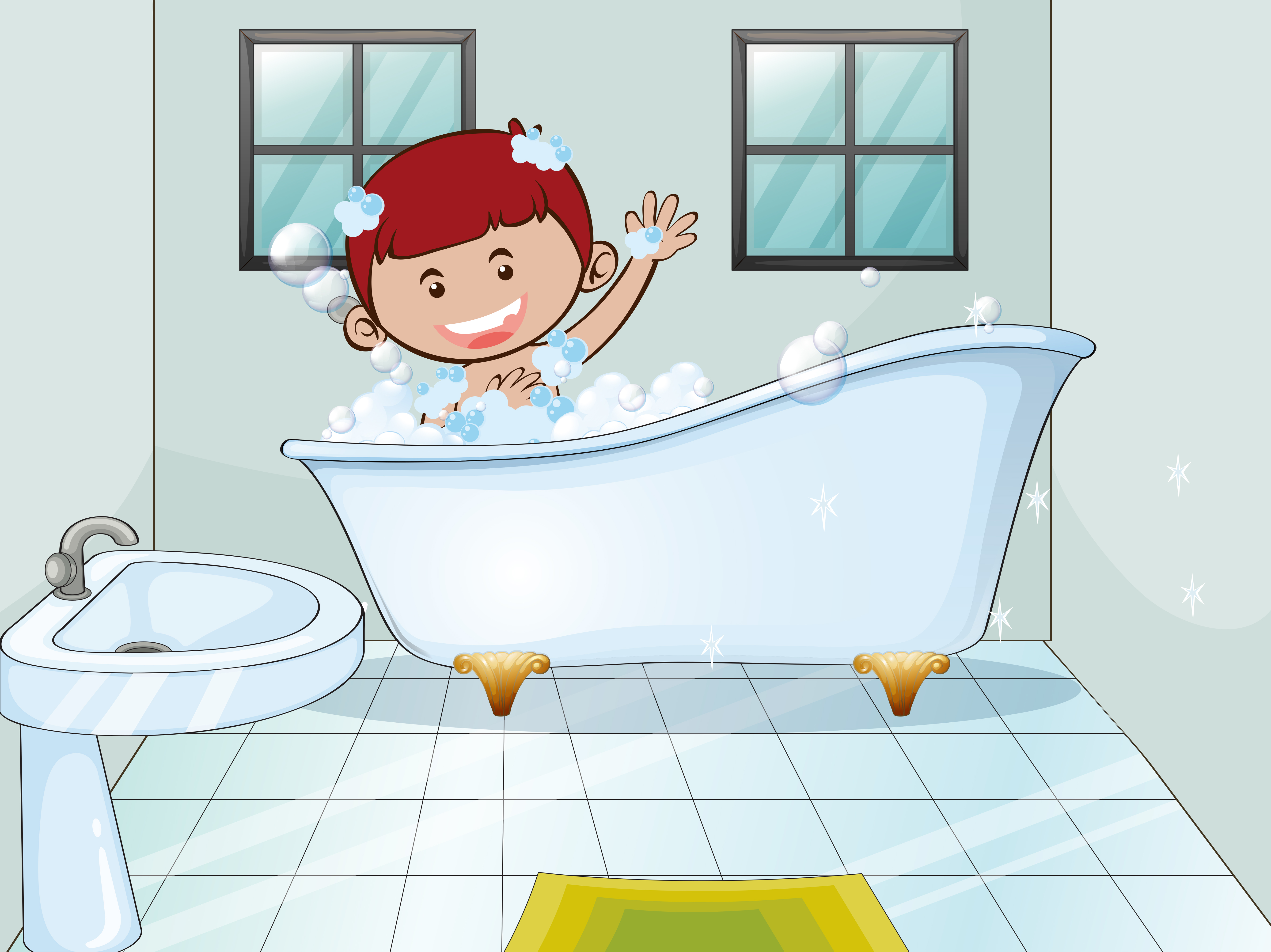 Cartoon Bathtub : Brick Fireplace Cartoon Firewood Oven Clipart Clip ...