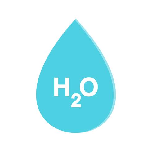 H2O  Vector Icon