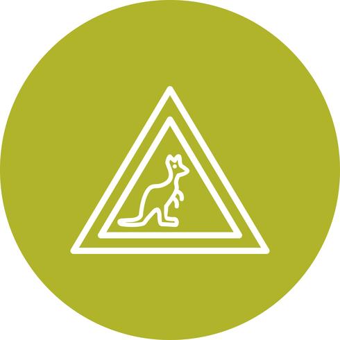 Vector icono de cruce de animales salvajes