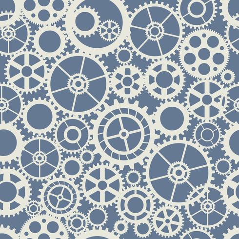 Seamless wheel gear machine pattern industry concept vector