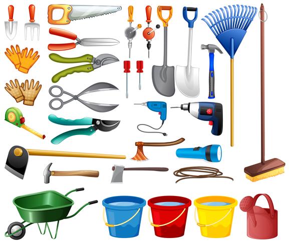 Set of tools vector