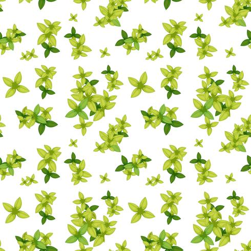 Green leaf seamless pattern vector