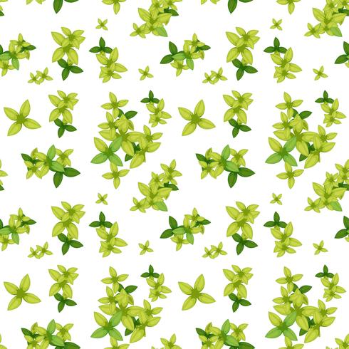 Green leaf seamless pattern vector