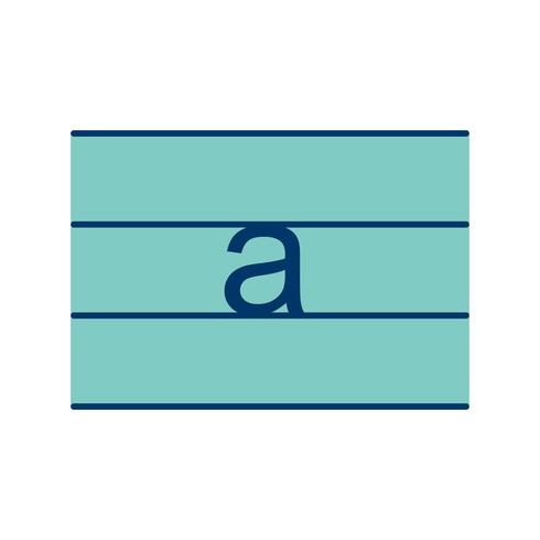 Lowercase Vector Icon