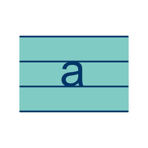 Lowercase Vector Icon