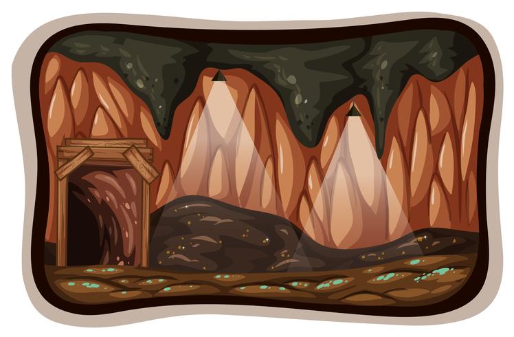 A Mine Stone in Nature vector