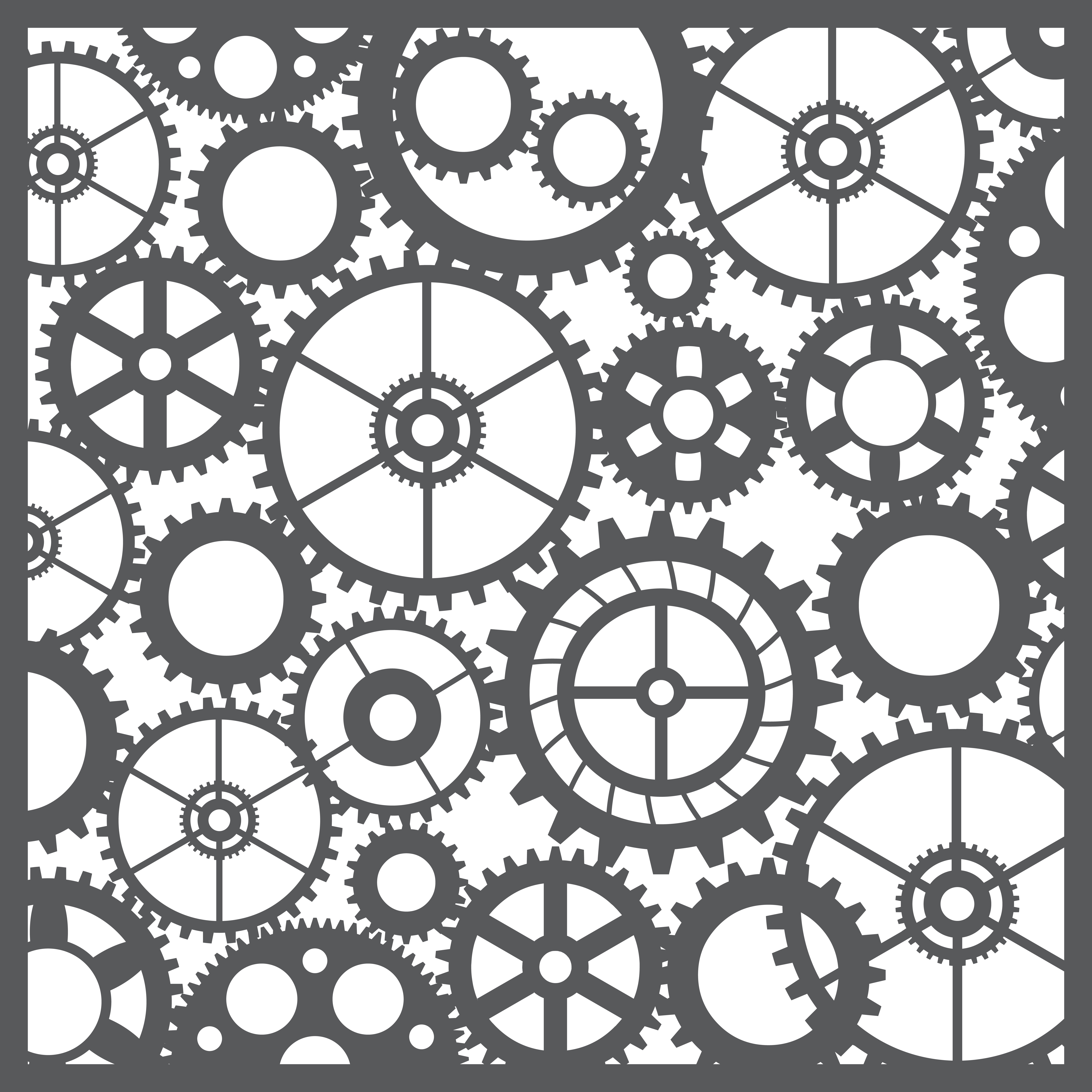 Download Pattern silhouette cut gears - Download Free Vectors ...