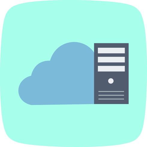 Icono de Vector de datos de nube