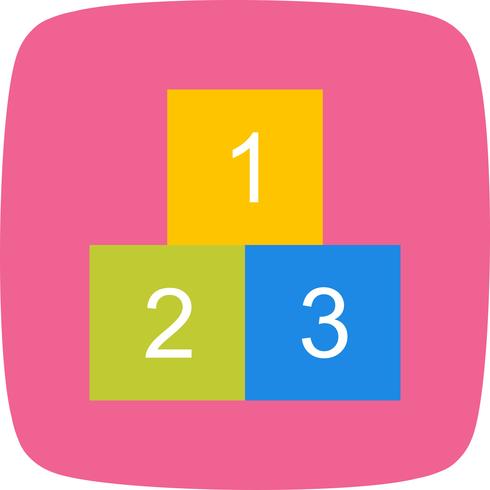 123 Cubes Vector Icon