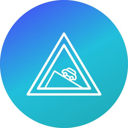 Vector Dangerous descent Icon