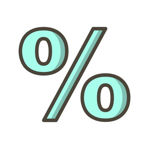 Percentage Vector Icon