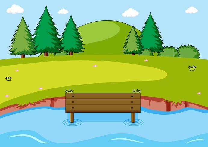 A simple nature scene vector