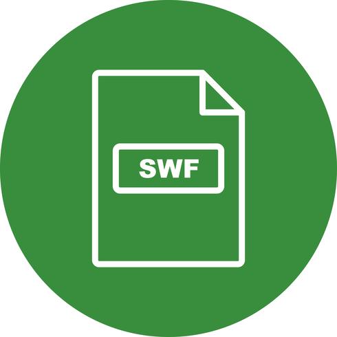 icono de vector swf