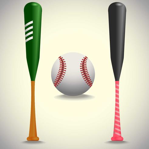 Realistic baseball  vector