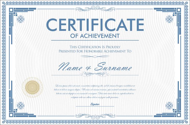 Certificate vector