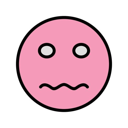 Nervous Emoji Vector Icon 