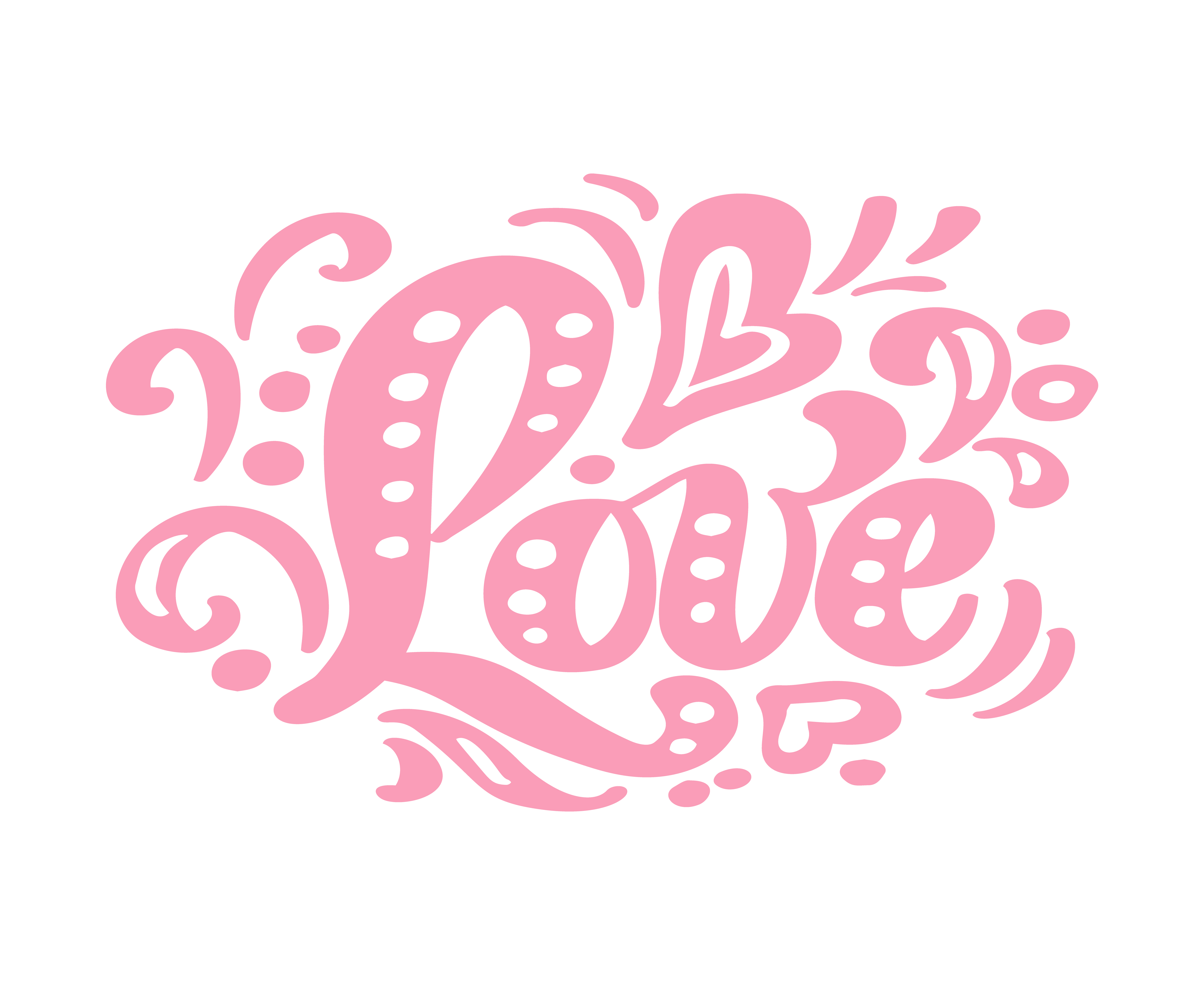 Download Love pink calligraphy lettering vintage vector text. For art template design list page, mockup ...