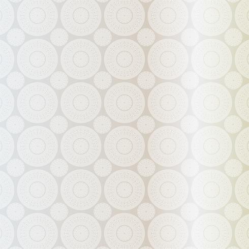 silver white fretwork medallion pattern vector