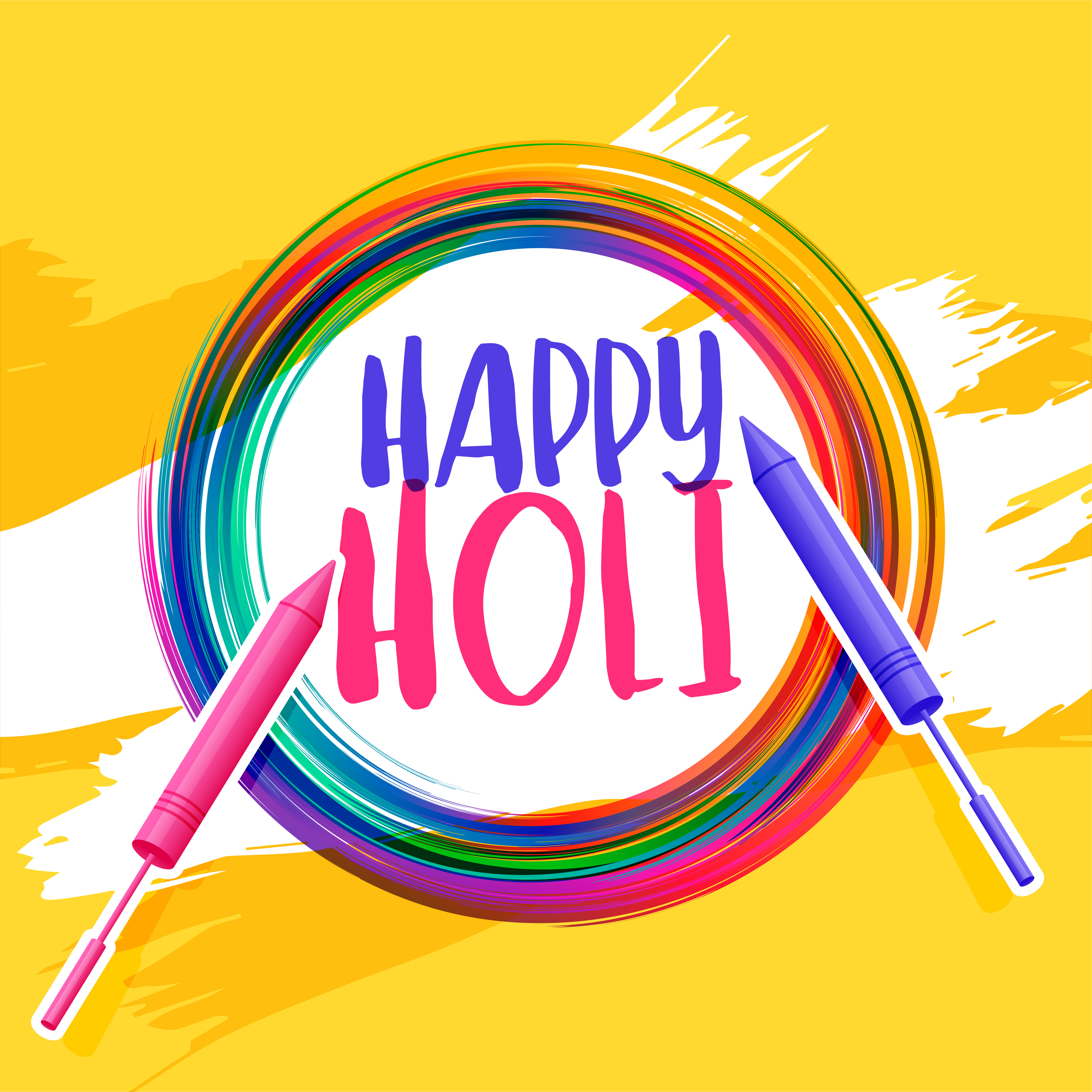 happy holi abstract pichkari background - Download Free Vector Art