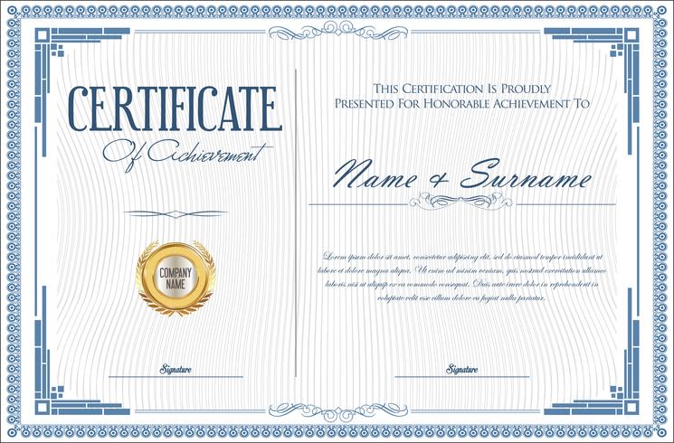 Certificate vector