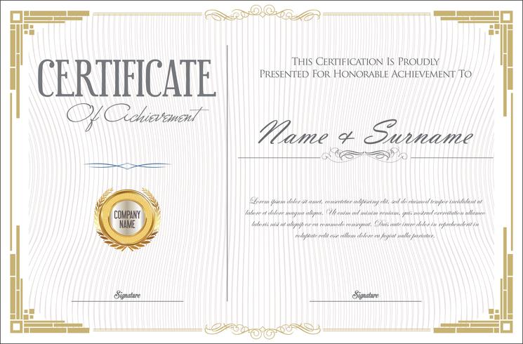 Certificate vector