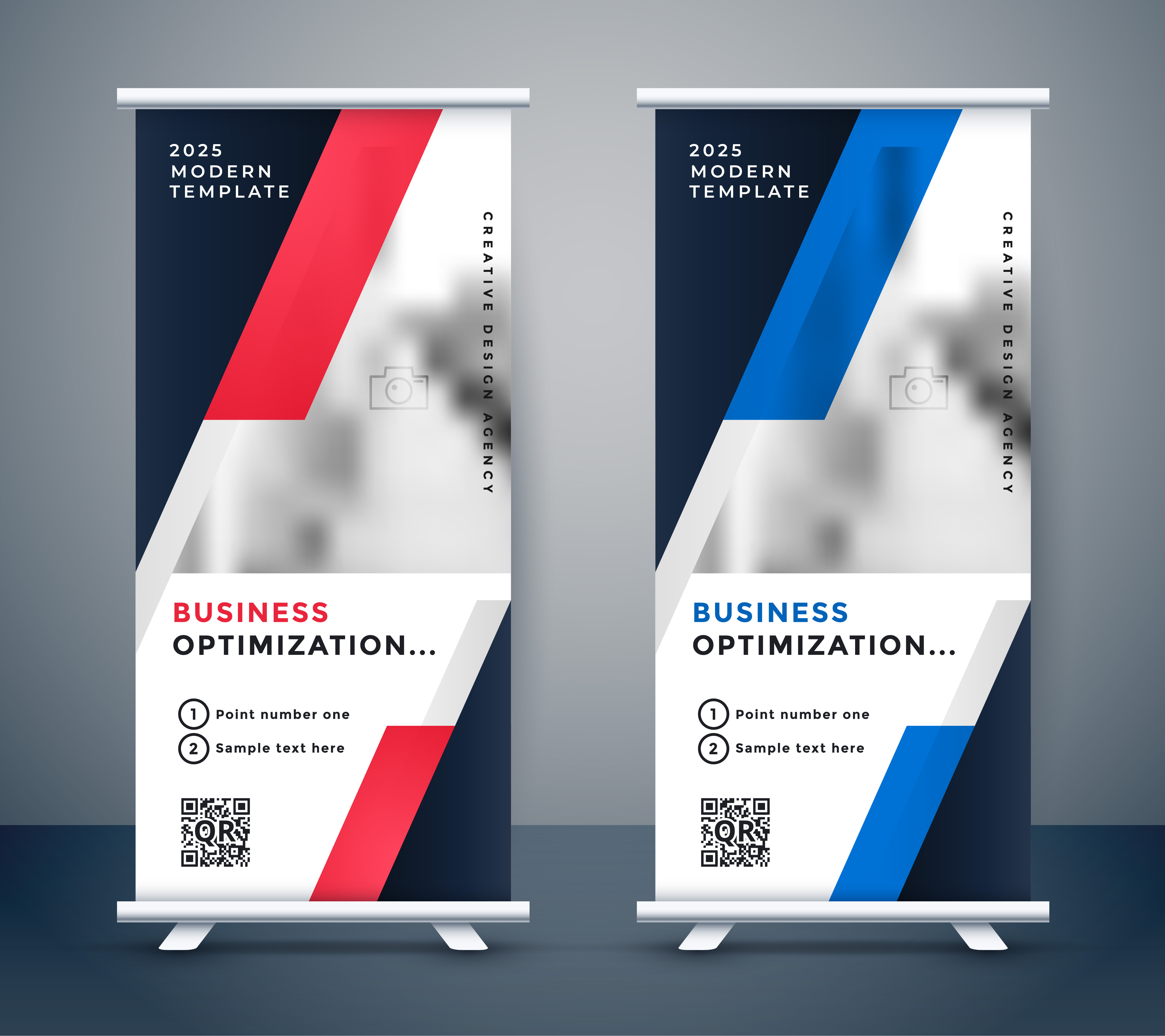 Modern Business Vertical Standee Design Download Free Vector Art 