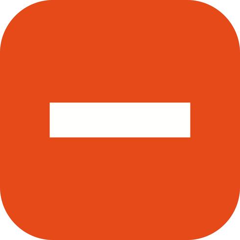 Minus Vector Icon