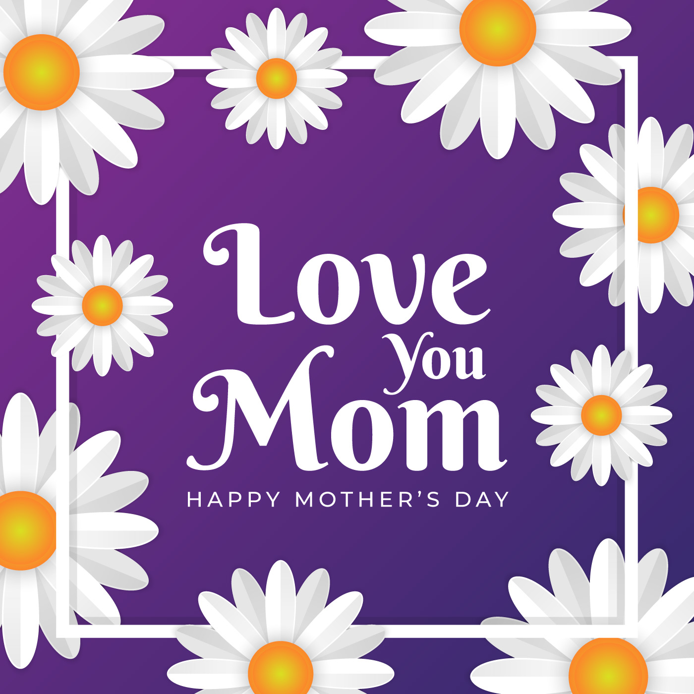 Download Mother's Day Greeting Card With Flowers Background ...