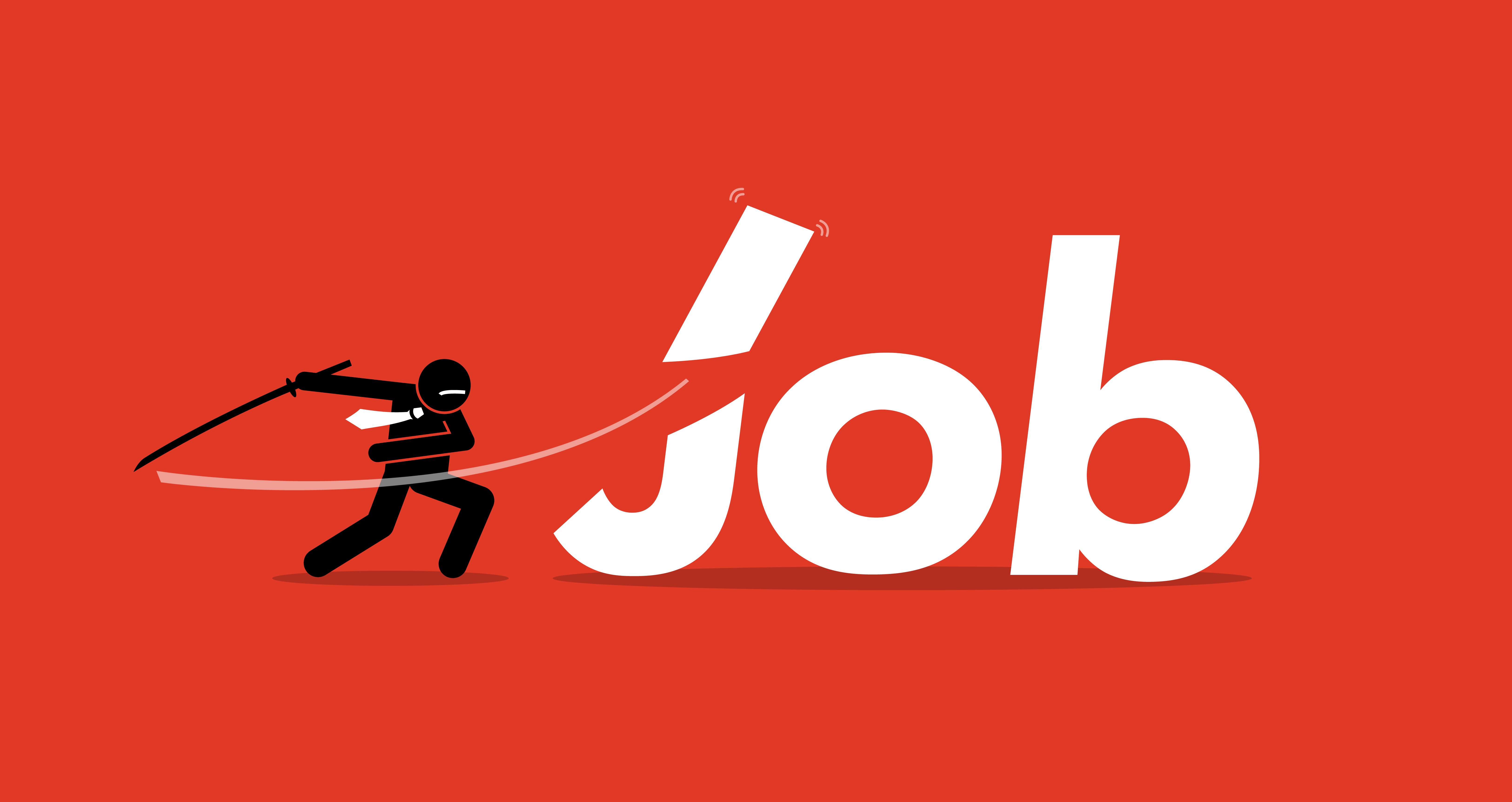 Job cut by businessman. 363464 Vector Art at Vecteezy