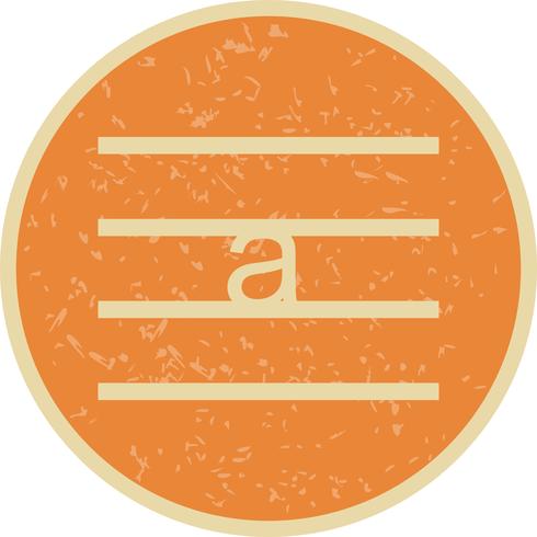 Lowercase Vector Icon