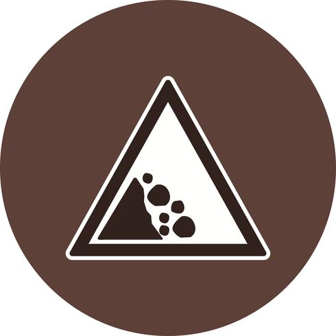 Vector Falling rock Icon