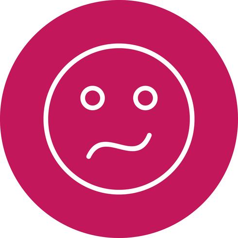 Emoji confundido Vector icono