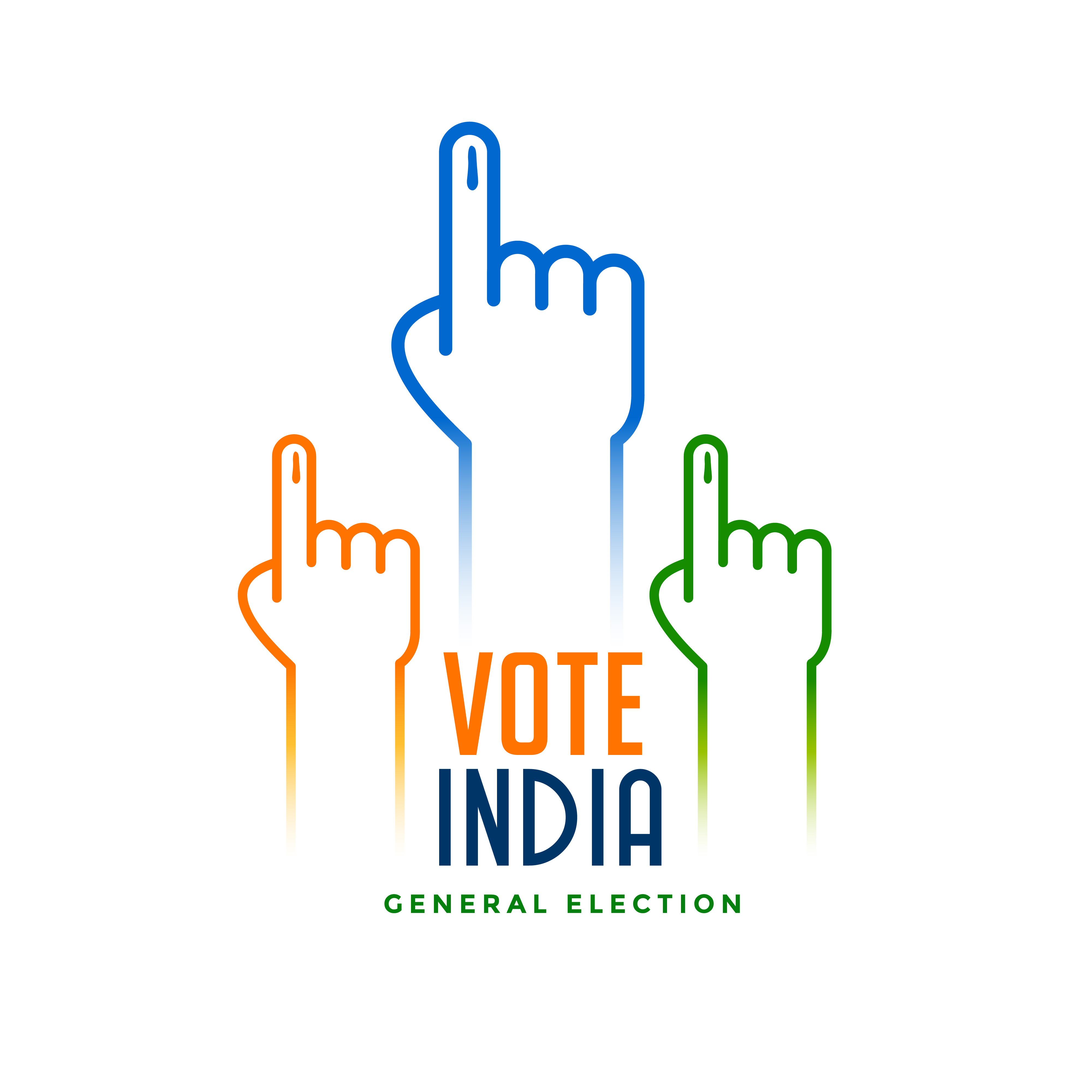 hand with voting sign for election - Download Free Vector Art, Stock ...