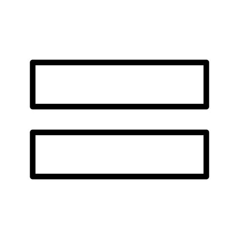 Equal To Vector Icon
