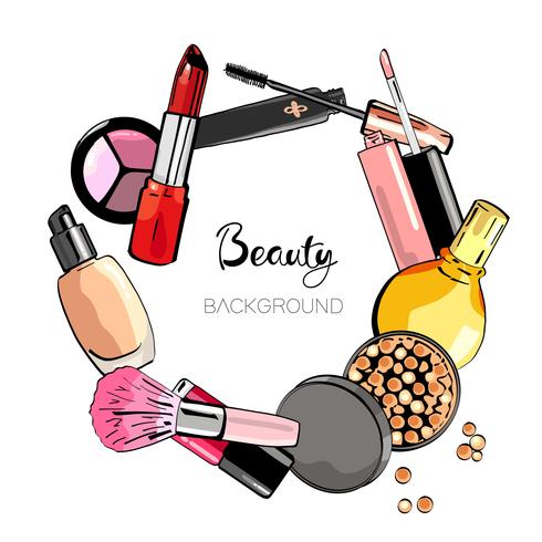 Cosmetic background.  vector