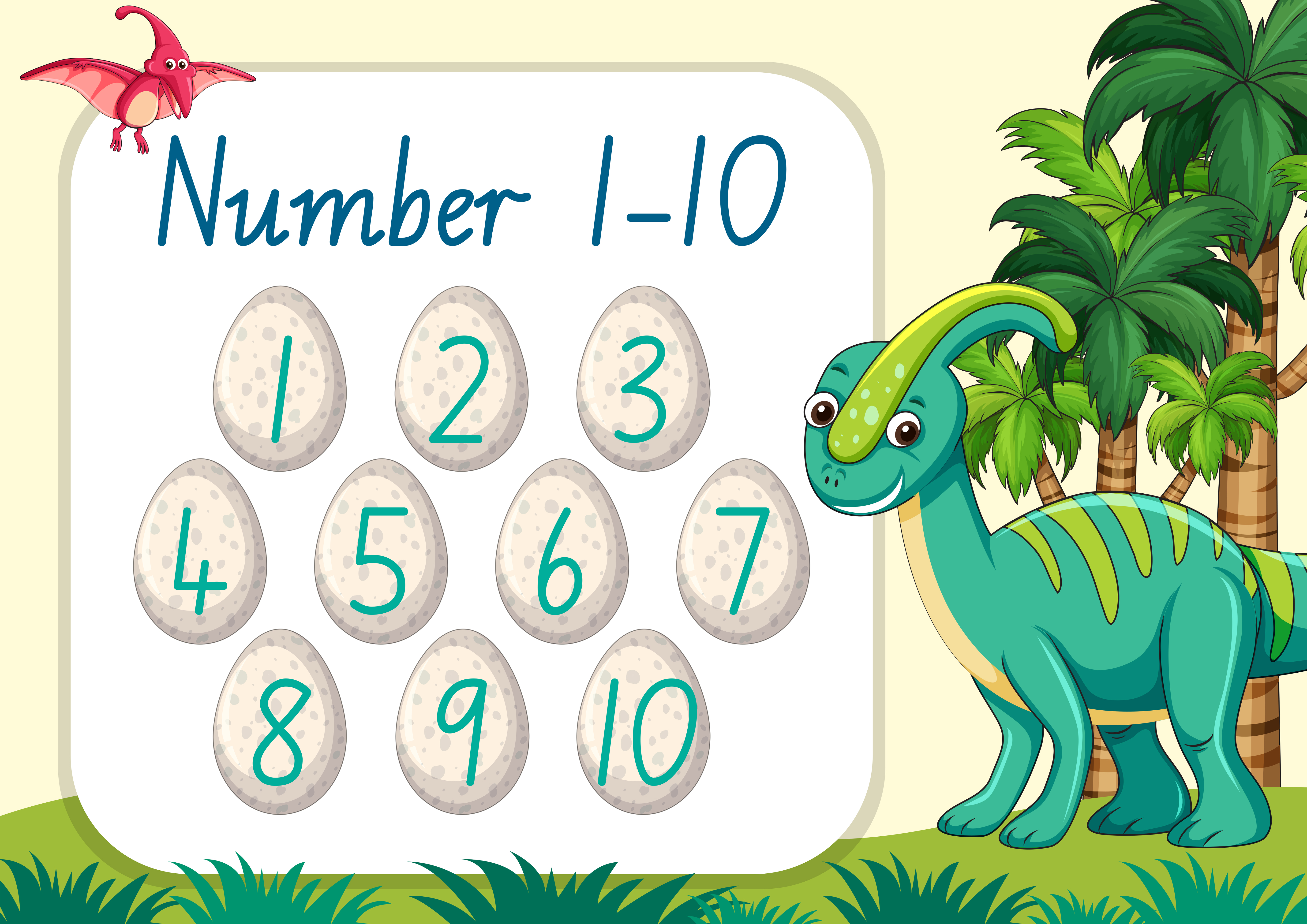 dinosaurs counting