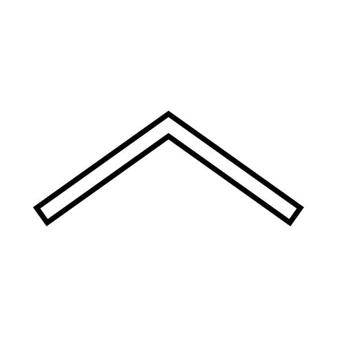 Arrow Line Black Icon vector