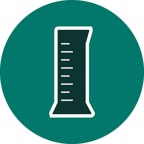 Cylinder Flask Vector Icon