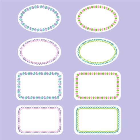 Easter labels vector