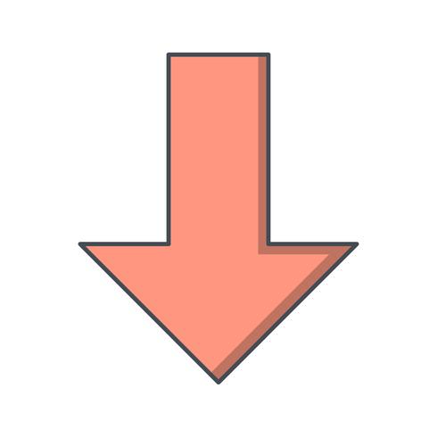 Down Vector Icon