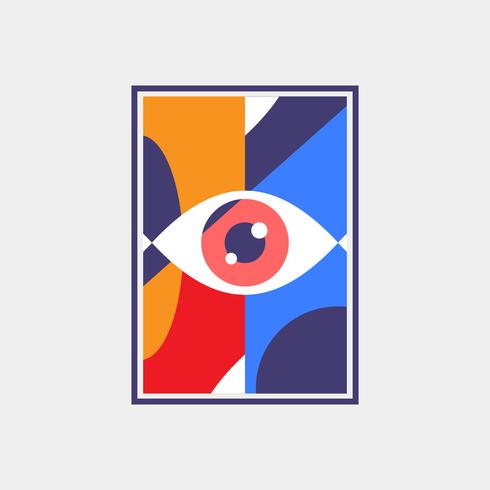 Eye Geometric Poster vector